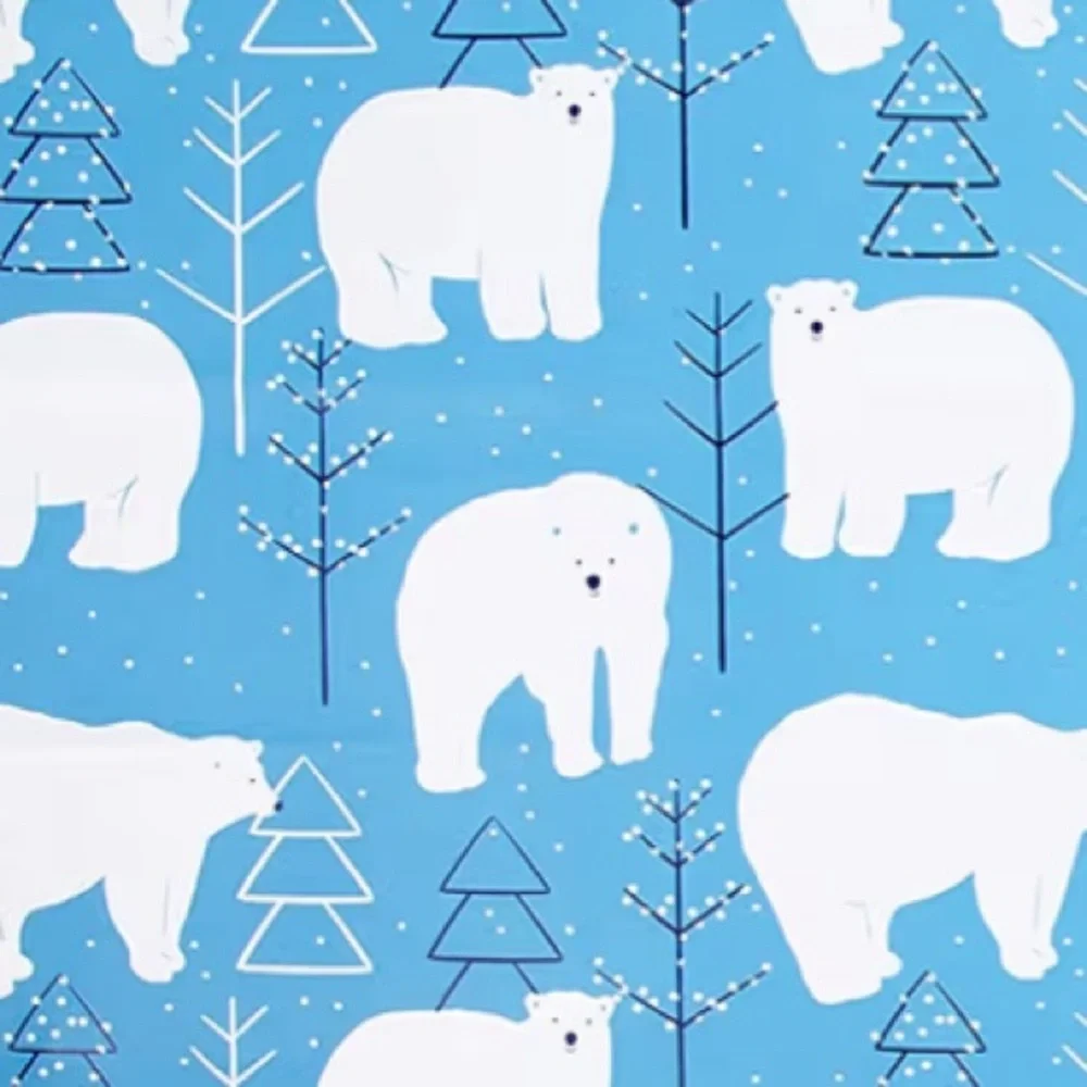 Blue White Polar Bears 25 Pack 12”x15” Poly Mailers